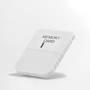 LICAEVEY Memory Card 1MB for PS 1 & PS One Console - Fast Read Write Speed Game Save Card, Lightweight ABS Material