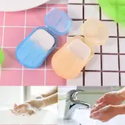 Portable Washing Slice Sheets Hand Bath Travel Scented Foaming Paper Soap A YUC9