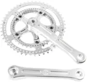 Velo Orange Grand Cru Drillium Cranks - 165mm, 8/9/10 Speed, 48/34t, Square