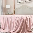 23 Momme Mulberry Silk Flat Sheet Twin XL, 6A+ Silk Top Sheet 1pc, 1400TC, So...