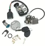 [Motorcycle Parts] 5 Pin Motorcycle Ignition Switch Lock Key for GY6 139QMB 50cc 125cc 150cc Scooter Ignition Switch Lock Kit Accessories [Easy to Replace]