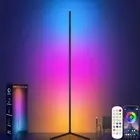 Corner Floor Lamp, RGB LED Corner Lamp with Music Sync, Smart App and Remote Con