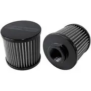 Aeroflow Stainless Steel Billet Breather with -10AN Female Thread, AF77-2000BLK
