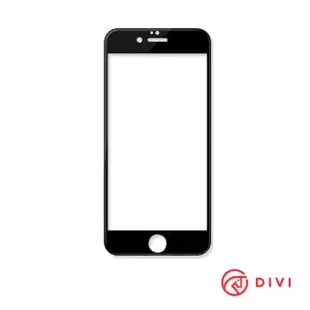 【DIVI】iPhone 6/6s 9H全曲面鋼化膜手機保護貼(黑)