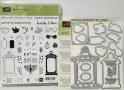 Stampin Up SEASONAL LANTERN stamps & LANTERN BUILDER Framelits Dies NEW
