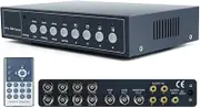 8 Channels Non-Realtime Video Multiplexer Video Image Processor for CCTV Surveillance Cameras, with Functions of Digital Zoom, Video Freezing, Video Loss Alarm, Motion Detection, Support Audio in/Out