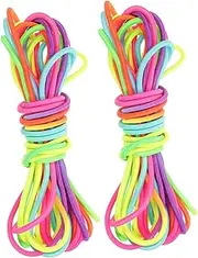 HANABASS Jump Rope Toy for Boys and Girls 2pcs Fitness Skipping Rope Rubber Bands for Exercise