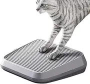 Cat Litter Box Step - Litter Trap Mat Cat Ramp | Trapper Double Layer Non-Slip, Anti Tracking Elevated Easy Cleaning Supplies for Indoor Outdoor, Kitten Accessories