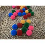 原住民材料 / 毛線球2CM尺寸 / DIY毛球材料 / 毛線繡球 / 絨球 / 手工藝材料
