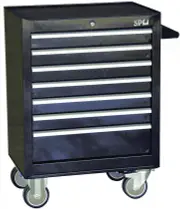 SP Tools SP40104 - Custom Series Roller Cabinet - 7 Drawer - Black/Chrome