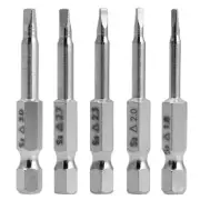 New 5 Pcs for Triangle for Head Screwdriver Bits Steel 1/4 Shank