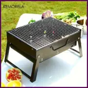 Portable BBQ Charcoal Grill Stainless Steel Small Mini BBQ Tool Kit Outdoor