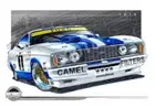 Bathurst Legends 1978 FORD XC COBRA ALLAN MOFFAT A1 STRETCHED CANVAS (B034)