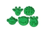 Jungle Monkey, Zebra, Lion, Giraffe, Tiger Set Cookie Cutters | 3D Printed