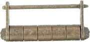 Uonlytech Antique Combination Lock Vintage Chinese Style Padlock for Suitcases Jewelry Boxes Cabinets Unique Decorative Lock with Workmanship Choice