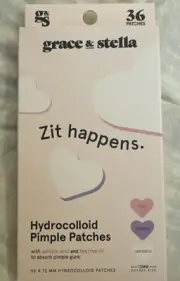 Grace & Stella Pimple Patches for Face (Heart, 36 Count) - Hydrocolloid Acne Pat