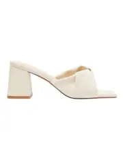 [Ravella] Skye Heel Sandals in Bone Smooth
