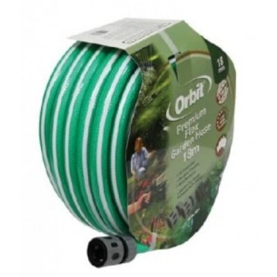 Orbit 18mm Premium Flex Garden Hose for Lawns and Gardens 18m