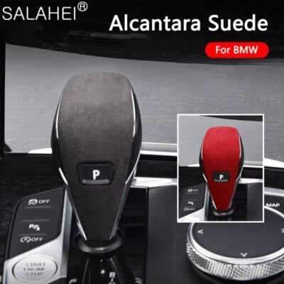 Alcantara Car Gear Shift Knob Cover For BMW 3 Series G20 Z4 G29 G14 G15 X7 G07