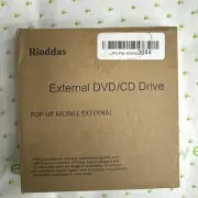Rioddas External DVD/CD Drive- USB 3.0 Pop-up Mobile External- NIP