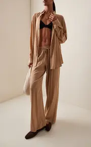 [Matteau] Silk Wide-Leg Pants