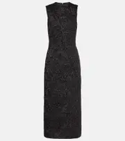 [Simone Rocha] Simone Rocha Cloqué midi dress AU 8 black