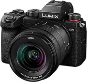 Panasonic LUMIX S5 24.2MP 4K S Series Full Frame Mirrorless Digital Camera Kit with C4K/4K 60p/50p Video Recording, Dual I.S. 2 and 20-60mm F3.5-5.6 Lens (DC-S5KGN-K)