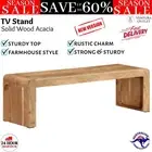 TV Cabinet Entertainment Unit TV Stand Television Console Unit Solid Wood Acacia