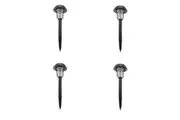 Lenoxx Wireless Solar-Powered Mosquito Killer Lamp (4-Piece, Black)