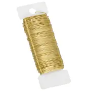 38Yard Floral Wire Flexible Paddle Wire 24 Gauge Florist Wire Dark Gold