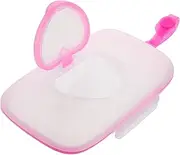 SUPVOX Portable Wipes Dispenser Heart Shaped Refillable Wipes Holder for Travel for Car and Diaper Bag Storage Lightweight and Durable Material Essential for Go Cleanliness