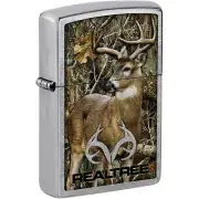 Zippo Windproof Lighter Realtree Edge Logo Classic Street Chrome Finish 46224