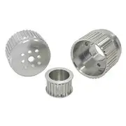 Aeroflow Gilmer Drive Kit (Belt not included) - Silver Finish suit Chev V8 with Long Water Pump, AF64-3001