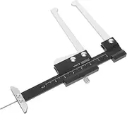TOPPERFUN Brake Pad Measuring Tool Gauge Vehicle Brake Pad Thickness Gauge Accurate Measurement Tool