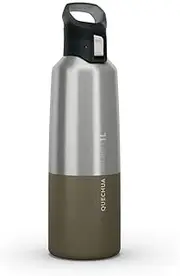 Decathlon MH500 Isothermal Stainless Steel Hiking Flask 1L Unique Size Dark Ivy Green