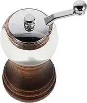Toyvian Mini Manual Pepper Grinder with Crank Handle Durable Kitchen Tool for BBQ and Outdoor Camping Grind Settings Versatile for Pepper and Beans