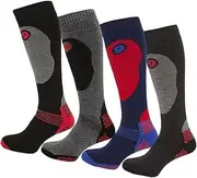 [COSHAL] Men Ski Socks High Performance Ski Socks High grip Snowboarding snow Thermal Ski Socks with firm Cushioning UK 6-11