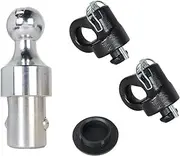GXYWADY 60692 2-5/16 Gooseneck Ball & Safety Chain Kit Replacement for Ford Chevy GMC Nissan