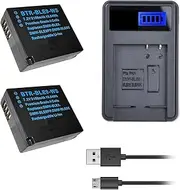 2X 2100mAh DMW-BLG10E DMW BLE9 BLG10 Battery + LCD USB Charger for Panasonic Lumix TZ100 LX100 GX7 GX80 TZ90 GX9 TZ80 TZ91 TZ92 TZ200 GF3 GF5 GF6