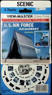 U.S. Air Force Academy Colorado 3d View-Master 3 Reel Packet NEW SEALED