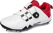 [SUMECH] Waterproof Golf Shoes for Mens Waterproof Non Slip Golf Footwears Big Size Outdoor Golf Training with Spikes