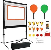Oshhni Badminton Net with Rackets Easy Setup Portable Net Replacement with Shuttlecocks Sports Net for Games Indoor Backyard Sports