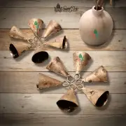 Rustic Vintage Chic Prosperous Cone Bells - Meditation Craftwork Christmas Décor