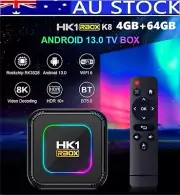 HK1 RBOX RK3528 Android 13.0 4+64GB TV Box 8K UHD 2.4G 5G WiFi6 BT Media Player