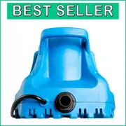 Light Blue Automatic Pool Cover Pump with Float Switch, 1745 GPH Performance