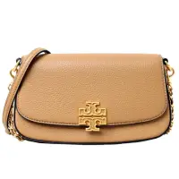 在飛比找momo購物網優惠-【TORY BURCH】Britten荔枝紋雙背帶斜背肩背包