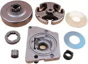 3/8" Clutch Drum Oil Pump Rim Sprocket Worm Gear Kit for for HUSQV/Arna 61 66 266 268 272 Chainsaw Parts бензопила