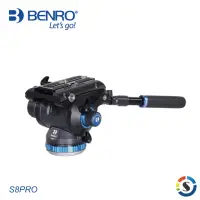 在飛比找momo購物網優惠-【BENRO 百諾】S8PRO 專業攝影油壓雲台(勝興公司貨