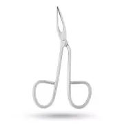 Eyebrow Tweezer Stainless Steel Scissors Shaped Slant Tip Tweezer Clip