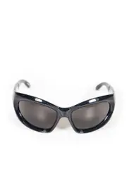 Black Shield Tinted Sunglasses